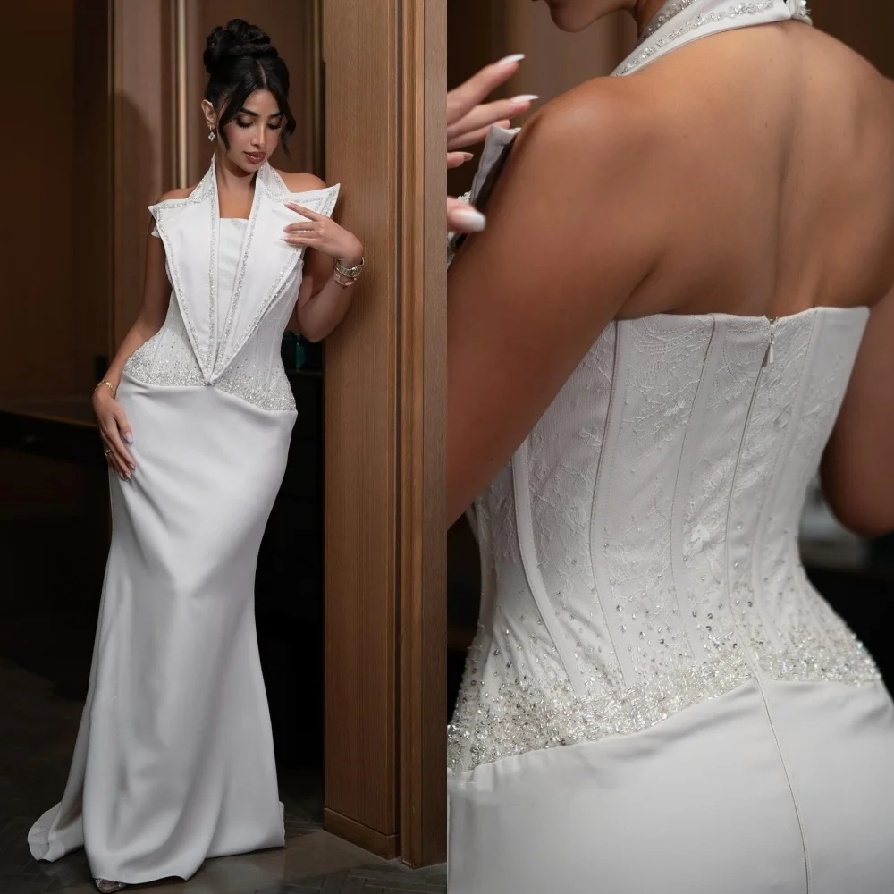 Customized Modern Style Intricate Jersey Sequined Pleat Straight Halter Long Dresses Bespoke Occasion Dresses Fashion Classic
Customized Modern Style Intricate Jersey Sequined Pleat Straight Halter Long Dresses Bespoke Occasion Dresses Fashion Classic
