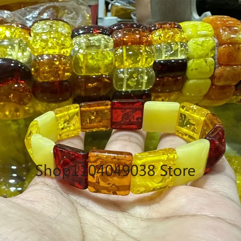 Baltic Sea Natural Amber Beeswax Conformal Bracelet Amber Bracelet Beeswax Colorful Treasure Bracelets Men Women Gifts
Baltic Sea Natural Amber Beeswax Conformal Bracelet Amber Bracelet Beeswax Colorful Treasure Bracelets Men Women Gifts