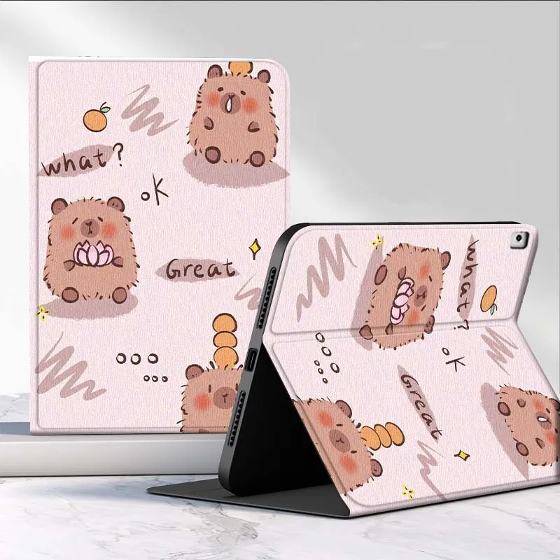 Cartoon Capybara Cute Pose For iPad Air Mini 9.7 2 4 5 11 6th 7th gen 13 3 1 2 4 5 6 7 7.9 10.9 10.5 Inch Tablet Case
Cartoon Capybara Cute Pose For iPad Air Mini 9.7 2 4 5 11 6th 7th gen 13 3 1 2 4 5 6 7 7.9 10.9 10.5 Inch Tablet Case