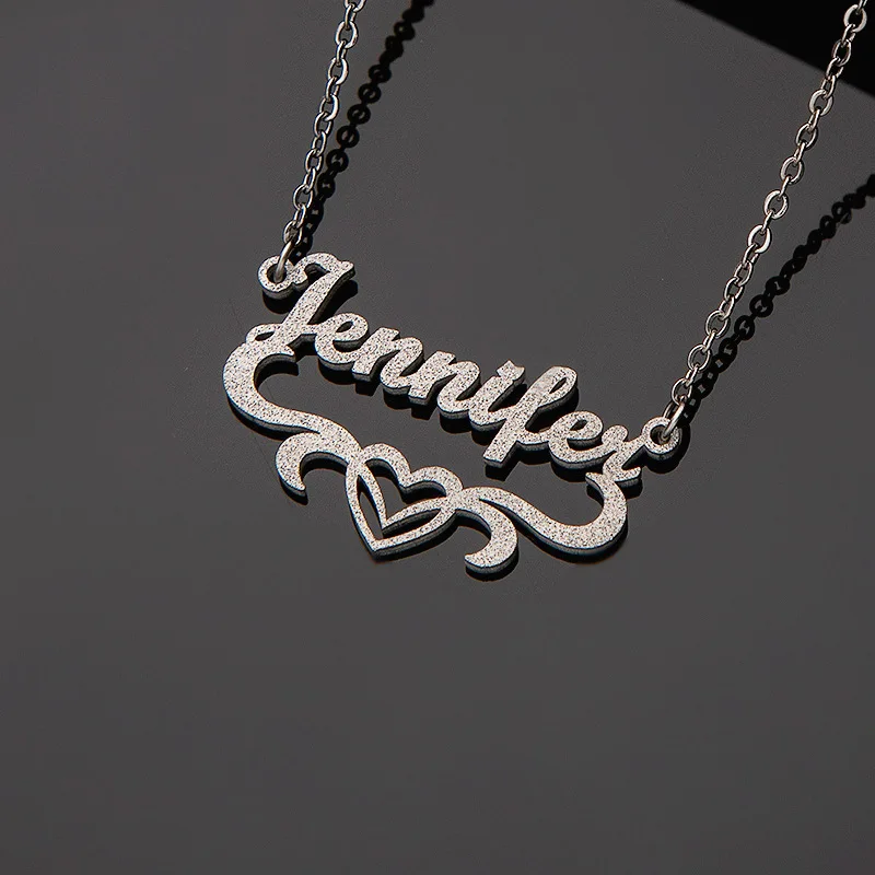 Simple Stainless Steel Matte Custom Name Necklace Personalised Letter Choker Pendant Chain for Women's Jewelry Gift Dropshipping
Simple Stainless Steel Matte Custom Name Necklace Personalised Letter Choker Pendant Chain for Women's Jewelry Gift Dropshipping