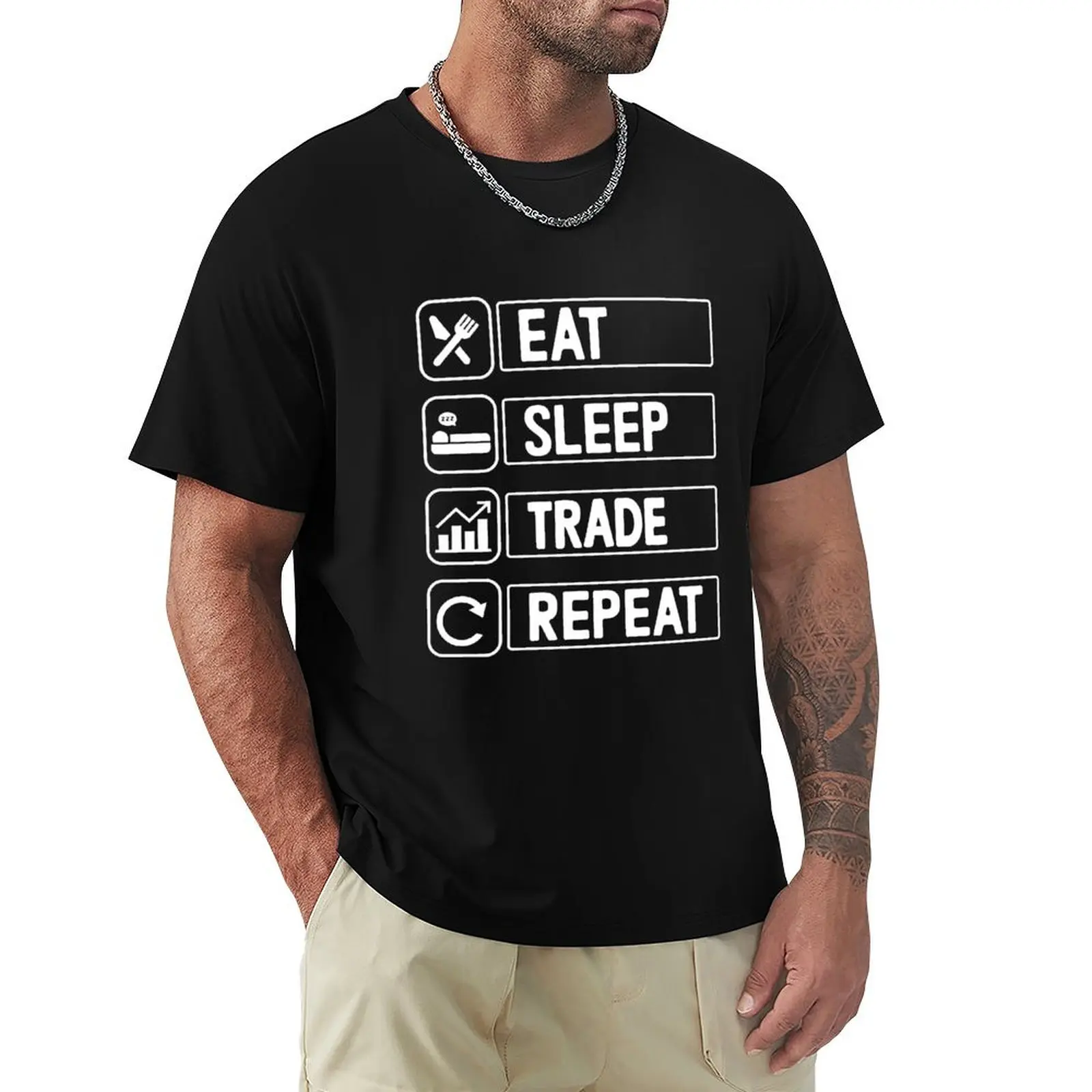 Eat Sleep Trade Repeat Stock Market Trading Currency Trader T-Shirt blue archive T-shirts man Men's t-shirts
Eat Sleep Trade Repeat Stock Market Trading Currency Trader T-Shirt blue archive T-shirts man Men's t-shirts
