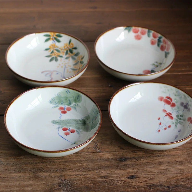 New Hand-Painted Underglaze Blue And White Ceramic Plate round Cherry Banana Ceramic Dish Chinese Style Adult Dinnerware 18cm
New Hand-Painted Underglaze Blue And White Ceramic Plate round Cherry Banana Ceramic Dish Chinese Style Adult Dinnerware 18cm