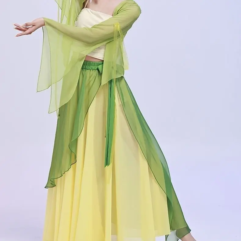 Chinese Folk Dance Costume Traditional Classical Dance Performance Shirt Loose Light Dress Long Cardigan Elegant Dress
Chinese Folk Dance Costume Traditional Classical Dance Performance Shirt Loose Light Dress Long Cardigan Elegant Dress