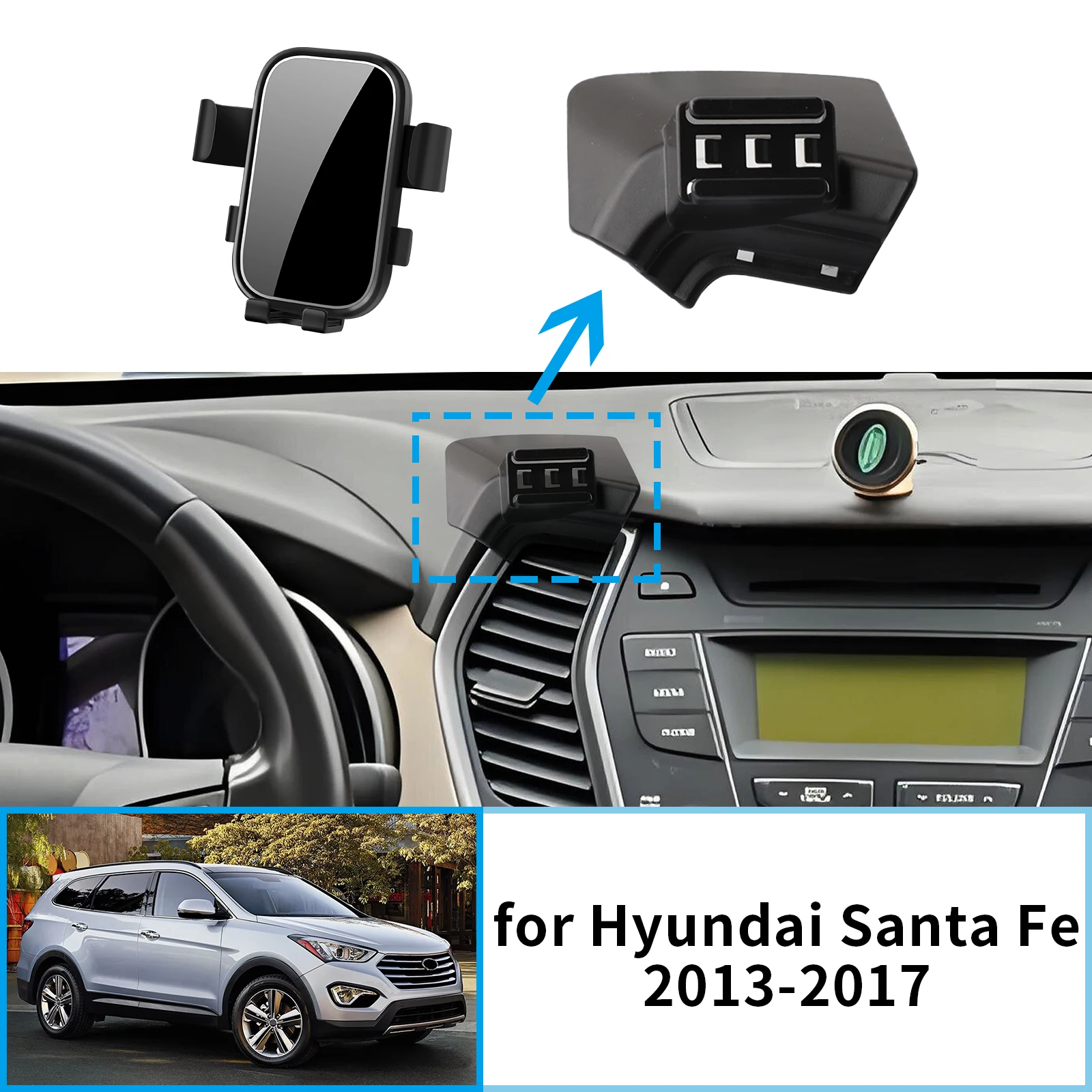 Car Mobile Phone Holder Accessoriesfor Hyundai Santa Fe Santafe 2013 2014 2015 2016 2017 GPS Bracket Navigation Stand Auto
Car Mobile Phone Holder Accessoriesfor Hyundai Santa Fe Santafe 2013 2014 2015 2016 2017 GPS Bracket Navigation Stand Auto
