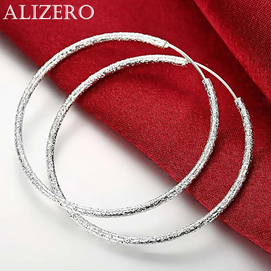 2024 925 Sterling Silver 50/60MM Fine Frosted Circle Earrings For Women Wedding Charm Earrings Wife Birthday Gift Jewelry
2024 925 Sterling Silver 50/60MM Fine Frosted Circle Earrings For Women Wedding Charm Earrings Wife Birthday Gift Jewelry