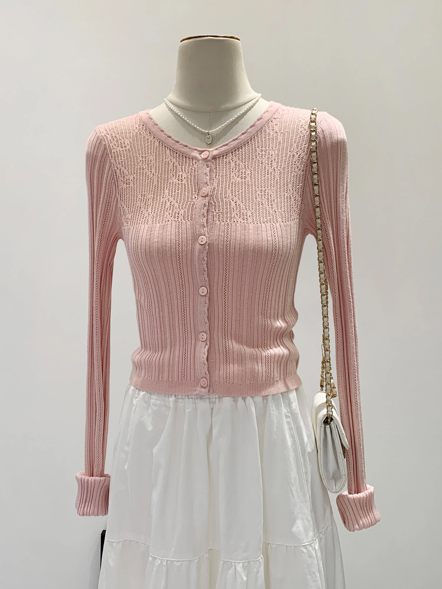 Stylish round Neck Button Knitted Sweater Women's Summer 2026 New Fashion Beautiful Open Cardigan Top Quality Korean Style Sl...
Stylish round Neck Button Knitted Sweater Women's Summer 2026 New Fashion Beautiful Open Cardigan Top Quality Korean Style Sl...