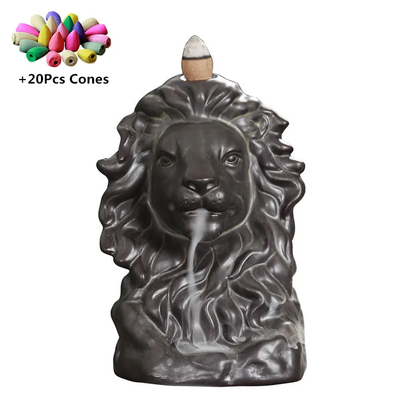 Домашний орнамент The Mighty Lion, благовония с обратным потоком, керамическая курильница
Домашний орнамент The Mighty Lion, благовония с обратным потоком, керамическая курильница