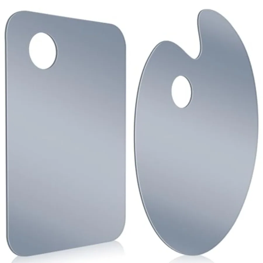 2 Pack Neutral Grey Acrylic Paint Palette with Opaque Paint Pallet, Easy to Clean Non Stick Artist Pallet for Oil Watercolor Cr
2 Pack Neutral Grey Acrylic Paint Palette with Opaque Paint Pallet, Easy to Clean Non Stick Artist Pallet for Oil Watercolor Cr