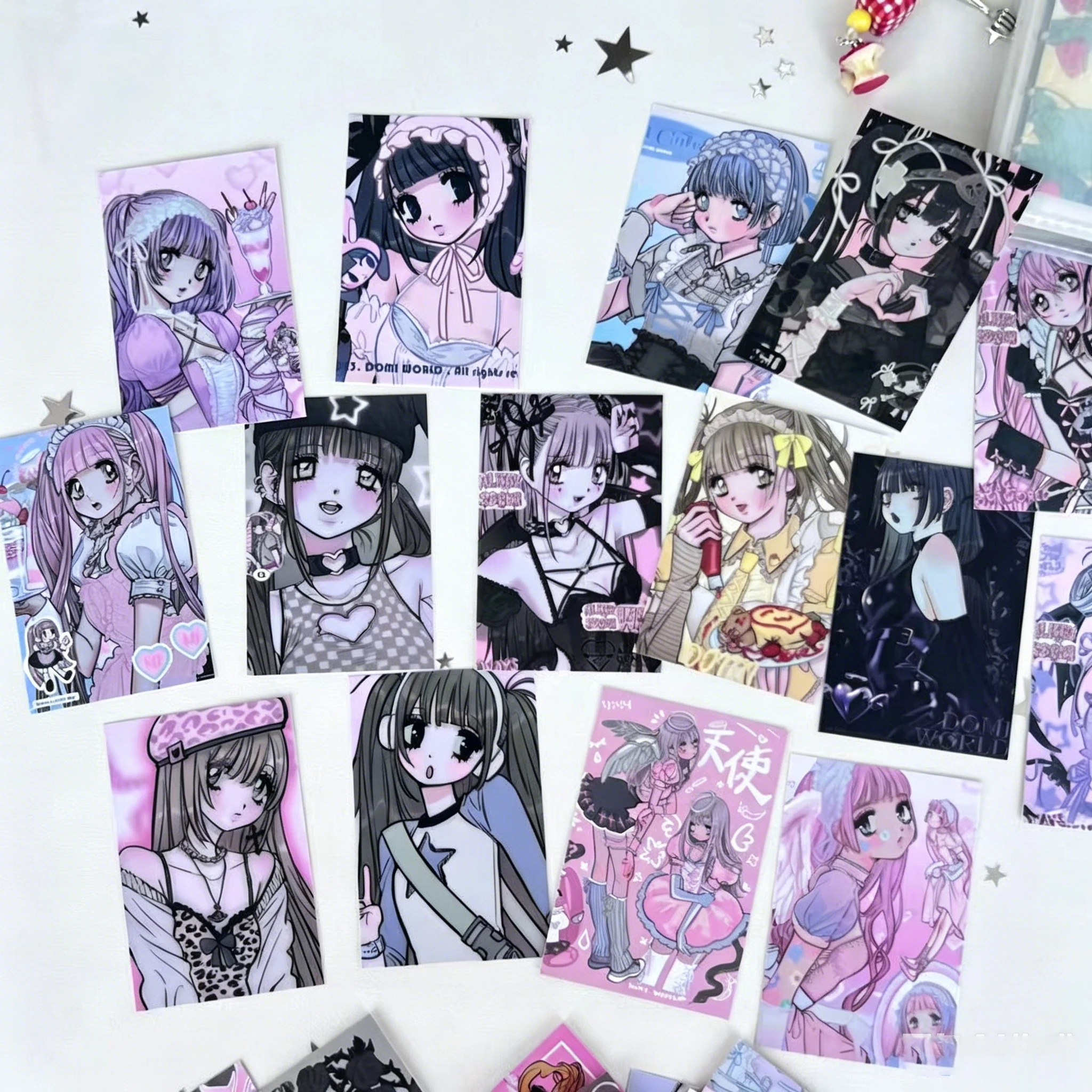 5PC Handbook Material Korean Style Ins Style New Domi Full Color Polaroid Card Popular Peripheral Character Girl Japanese Style
5PC Handbook Material Korean Style Ins Style New Domi Full Color Polaroid Card Popular Peripheral Character Girl Japanese Style