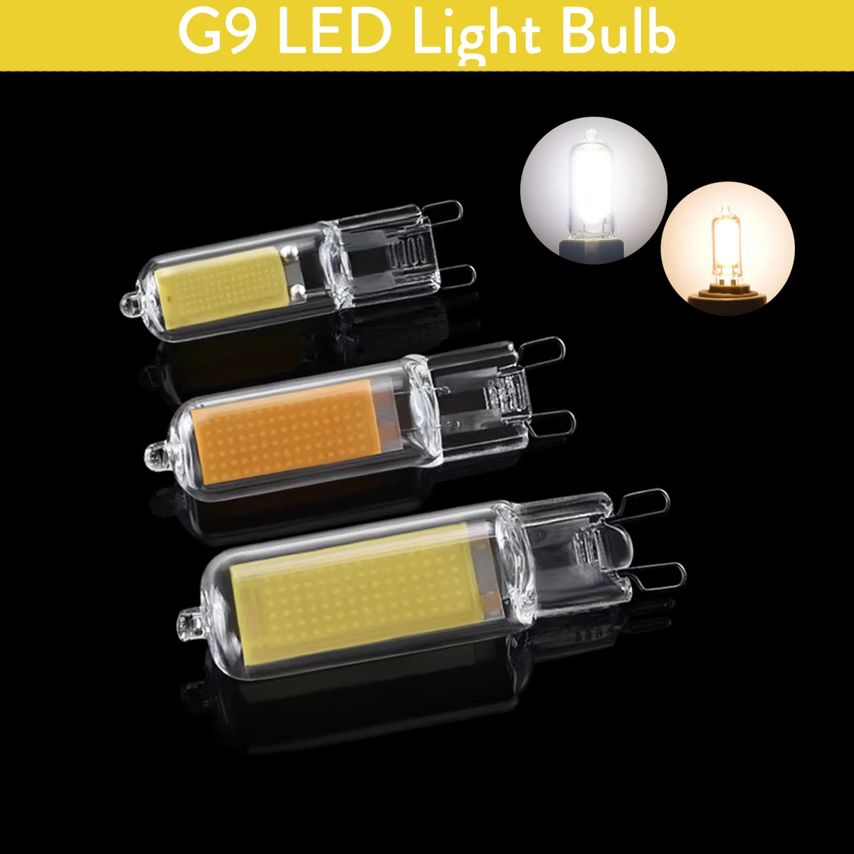 Super Bright G9 LED Light Bulb 12W/15W AC220V Glass Lamp Constant Power Light LED Lighting G9 COB Bulbs White Lighting
Super Bright G9 LED Light Bulb 12W/15W AC220V Glass Lamp Constant Power Light LED Lighting G9 COB Bulbs White Lighting