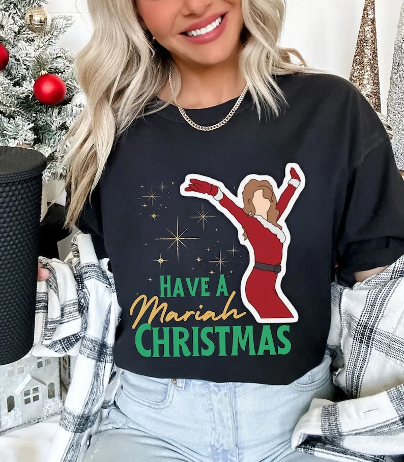 Have A Funny Mariah Carey AlChristmas Colors Shir Tops Hipster Pattern Roupas Streetwear Printed Casual Loose Women's T-shirt
Have A Funny Mariah Carey AlChristmas Colors Shir Tops Hipster Pattern Roupas Streetwear Printed Casual Loose Women's T-shirt