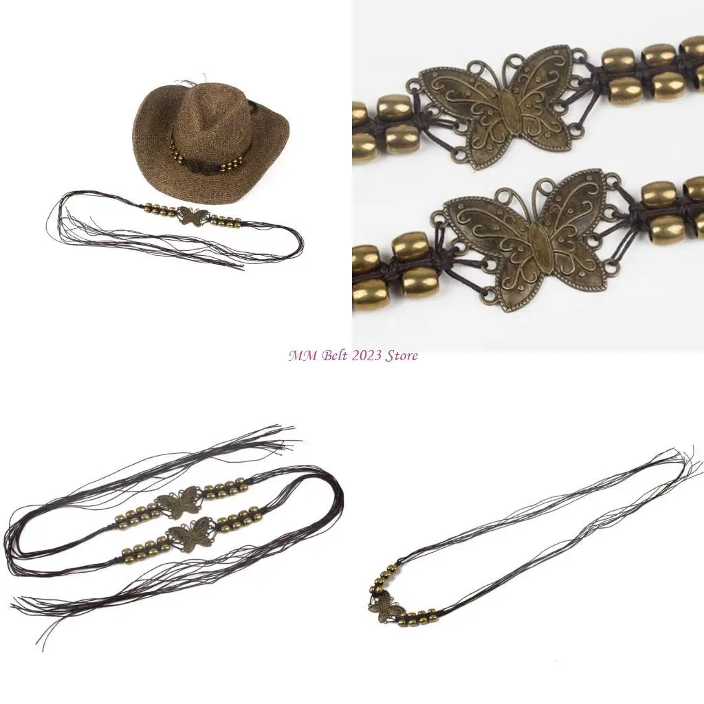 49ME Adjustable Butterfly Decorative Hat Band For Hat Waist Accessories MultiPurpose Fashion Straw Sun Hat Decoration
49ME Adjustable Butterfly Decorative Hat Band For Hat Waist Accessories MultiPurpose Fashion Straw Sun Hat Decoration