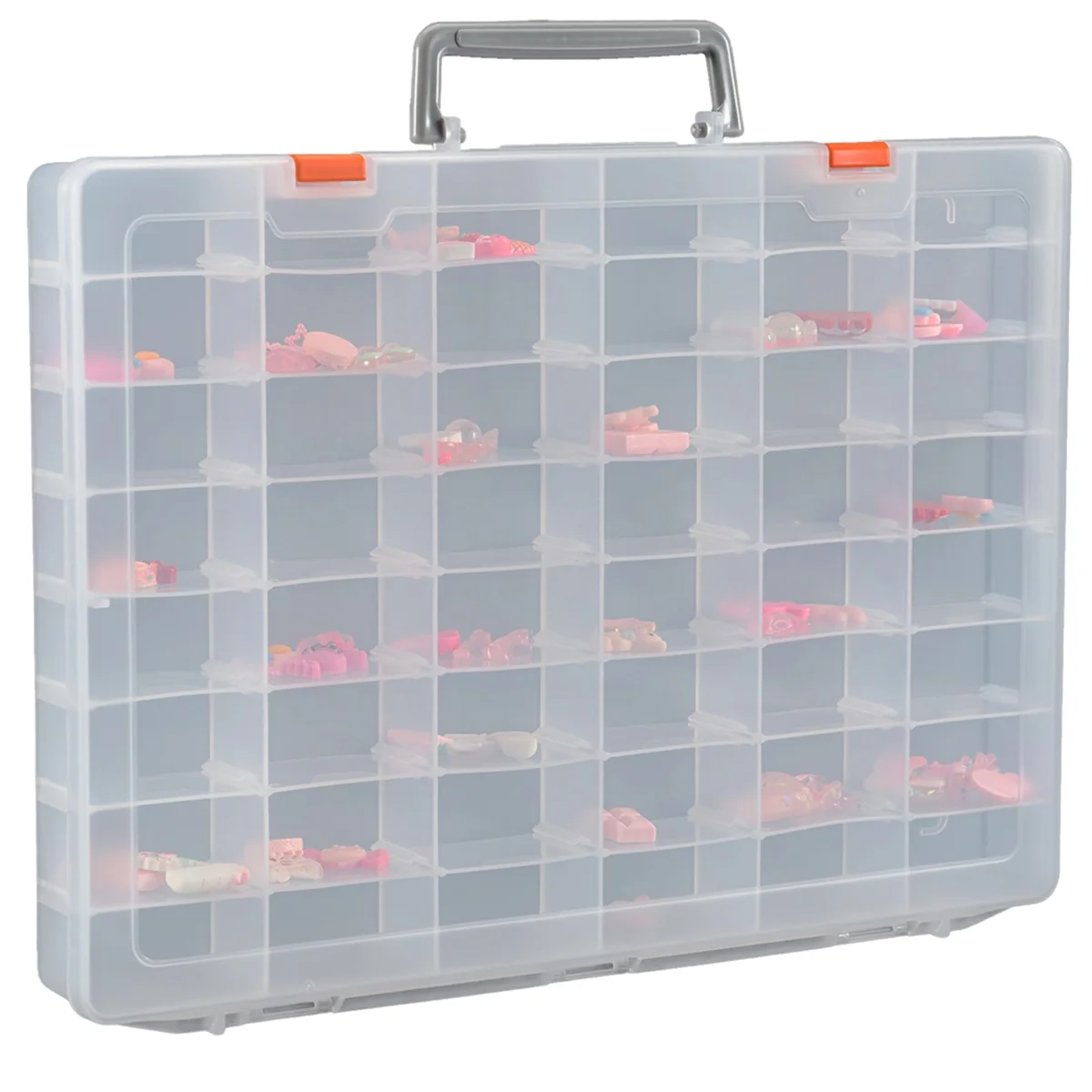 MCGS-Large 48 Grids Plastic Organizer Box with Adjustable Dividers,Craft Storage Organizer, Tackle Box Organizer,Transparent
MCGS-Large 48 Grids Plastic Organizer Box with Adjustable Dividers,Craft Storage Organizer, Tackle Box Organizer,Transparent