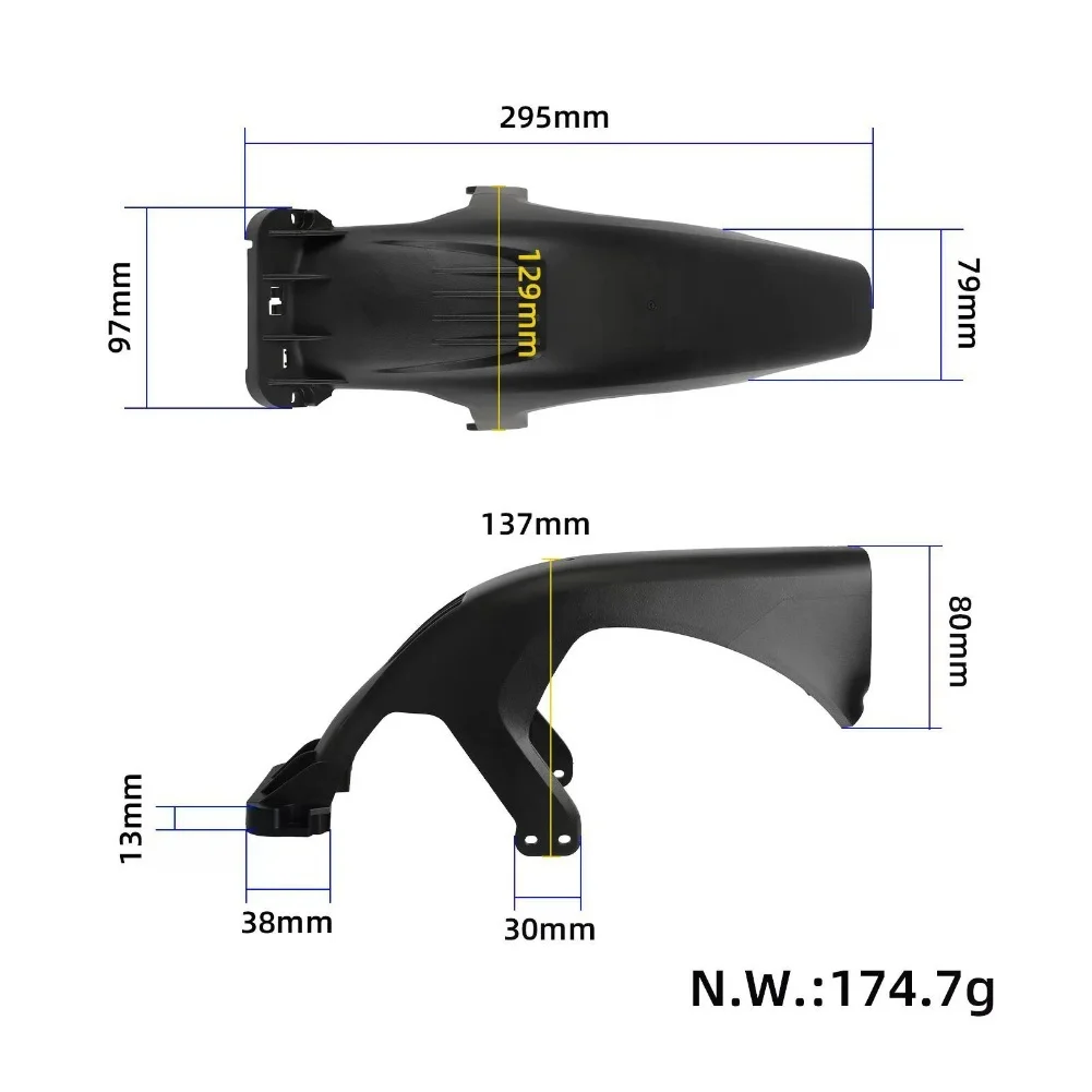 Rear Scooter For Fender Mudguard with Tail Light Compatible with For Ninebot For Segway Max G3 Electric Scooter
Rear Scooter For Fender Mudguard with Tail Light Compatible with For Ninebot For Segway Max G3 Electric Scooter