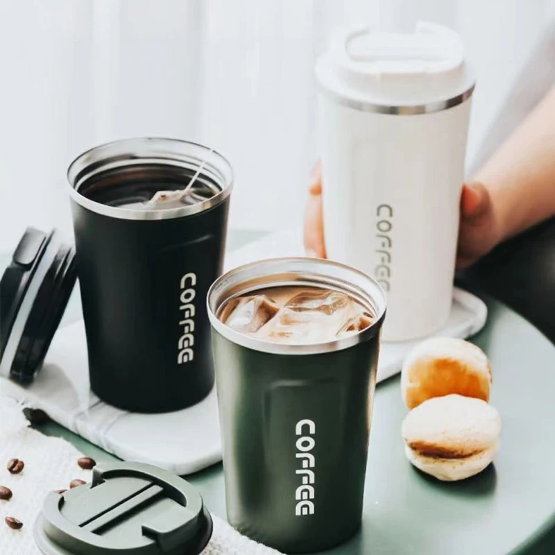 380ml/510ml 304 Food Grade Stainless Steel Insulated Cup Vacuum Insulated Coffee Mug Outdoor Thermos Cup Sealed Trailing Mug
380ml/510ml 304 Food Grade Stainless Steel Insulated Cup Vacuum Insulated Coffee Mug Outdoor Thermos Cup Sealed Trailing Mug