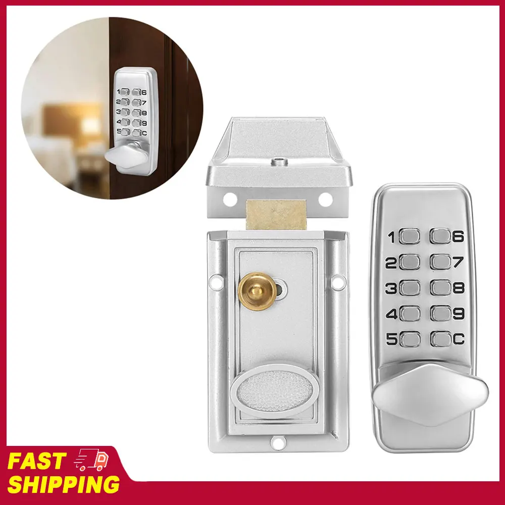 Home Safety Accessory Digital Password Door Lock Mechanical Waterproof Electronic Locker Keyless Entry Push Button Door Lock
Home Safety Accessory Digital Password Door Lock Mechanical Waterproof Electronic Locker Keyless Entry Push Button Door Lock