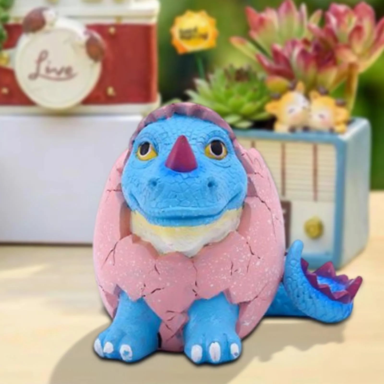Creative Dinosaur Flower Pot Resin Flowerpot Collectible Pen Holder Table Artwork Planter Plant Container For Tabletop Decor
Creative Dinosaur Flower Pot Resin Flowerpot Collectible Pen Holder Table Artwork Planter Plant Container For Tabletop Decor