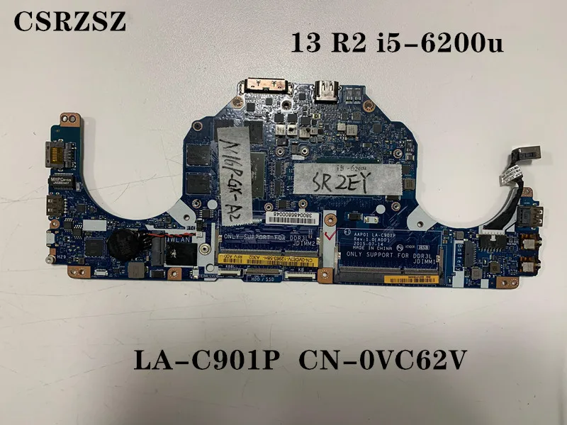 For Dell Alienware 13 R2 Laptop motherboard CN-0VC62V 0VC62V VC62V AAP01 LA-C901P with i5-6200u CPU Test work perfect
For Dell Alienware 13 R2 Laptop motherboard CN-0VC62V 0VC62V VC62V AAP01 LA-C901P with i5-6200u CPU Test work perfect