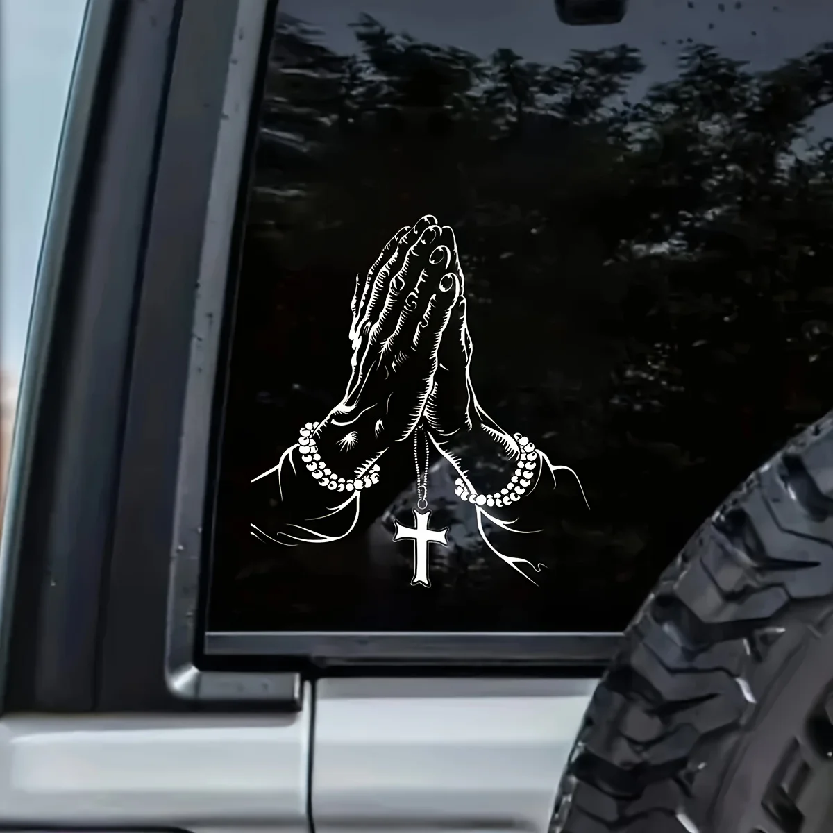 1pc Gas Prayer Christian Faith Car Sticker Rose Beads Cross Vinyl Decal for Glass Window Motorcycle Decor
1pc Gas Prayer Christian Faith Car Sticker Rose Beads Cross Vinyl Decal for Glass Window Motorcycle Decor