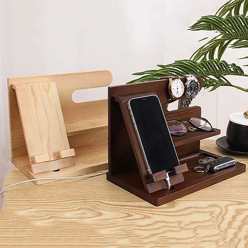 Wooden Bedside Wood Phone Docking Station Holder Wallet Stand Watch Storage Rack Multifunctional
Wooden Bedside Wood Phone Docking Station Holder Wallet Stand Watch Storage Rack Multifunctional