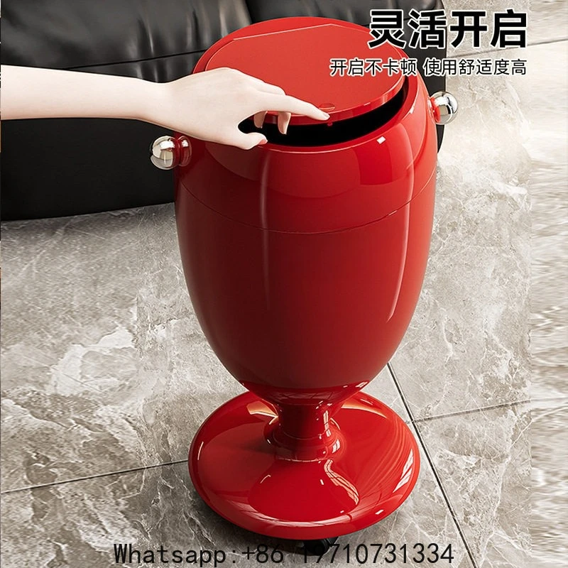 Trash Can with Lid, Household Living Room, Bedroom, Large Capacity, Light Luxury, High-end High-value Belt Wheel
Trash Can with Lid, Household Living Room, Bedroom, Large Capacity, Light Luxury, High-end High-value Belt Wheel