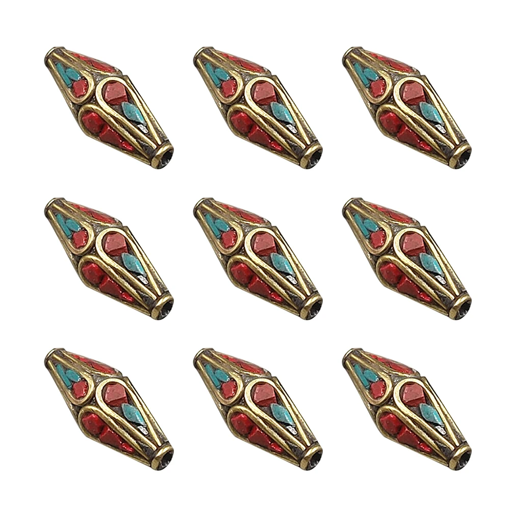 10pcs Buddha Beads Turquoise Spacer Charms Handmade Copper Metal DIY Jewelry Making Projects Accessories Fashion Style
10pcs Buddha Beads Turquoise Spacer Charms Handmade Copper Metal DIY Jewelry Making Projects Accessories Fashion Style