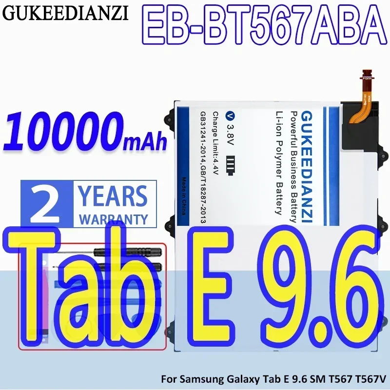 10000mAh Tablet Battery Long-Lasting EB-BT567ABA High Performance For Samsung Galaxy Tab E 9.6 SM T567 T567V
10000mAh Tablet Battery Long-Lasting EB-BT567ABA High Performance For Samsung Galaxy Tab E 9.6 SM T567 T567V
