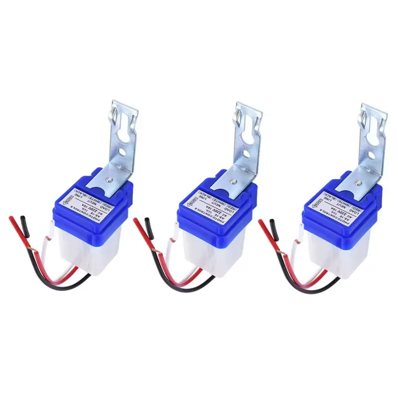 AB08-3 шт. Фотодатчик AC 220V 10A, автоматический выключатель для уличного освещения, датчик контроля освещенности, уличный световой выключатель для наружного освещения
AB08-3 шт. Фотодатчик AC 220V 10A, автоматический выключатель для уличного освещения, датчик контроля освещенности, уличный световой выключатель для наружного освещения