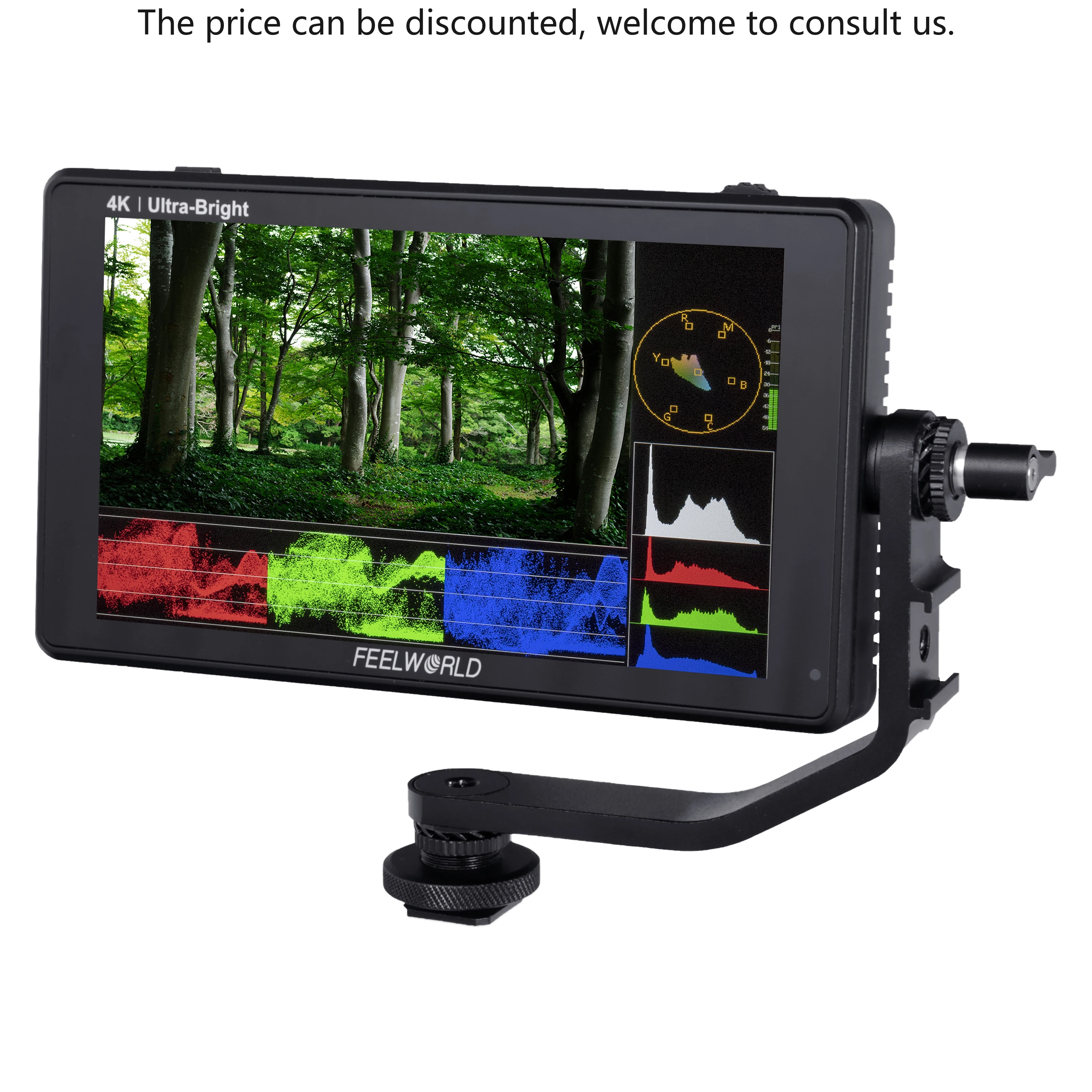 FEELWORLD LUT6S 6" 2600nits HDR/3D LUT IPS 3G-SDI 4K HDMI Camera Monitor Waveform VectorScope Bulk Order Factory Direct
FEELWORLD LUT6S 6" 2600nits HDR/3D LUT IPS 3G-SDI 4K HDMI Camera Monitor Waveform VectorScope Bulk Order Factory Direct