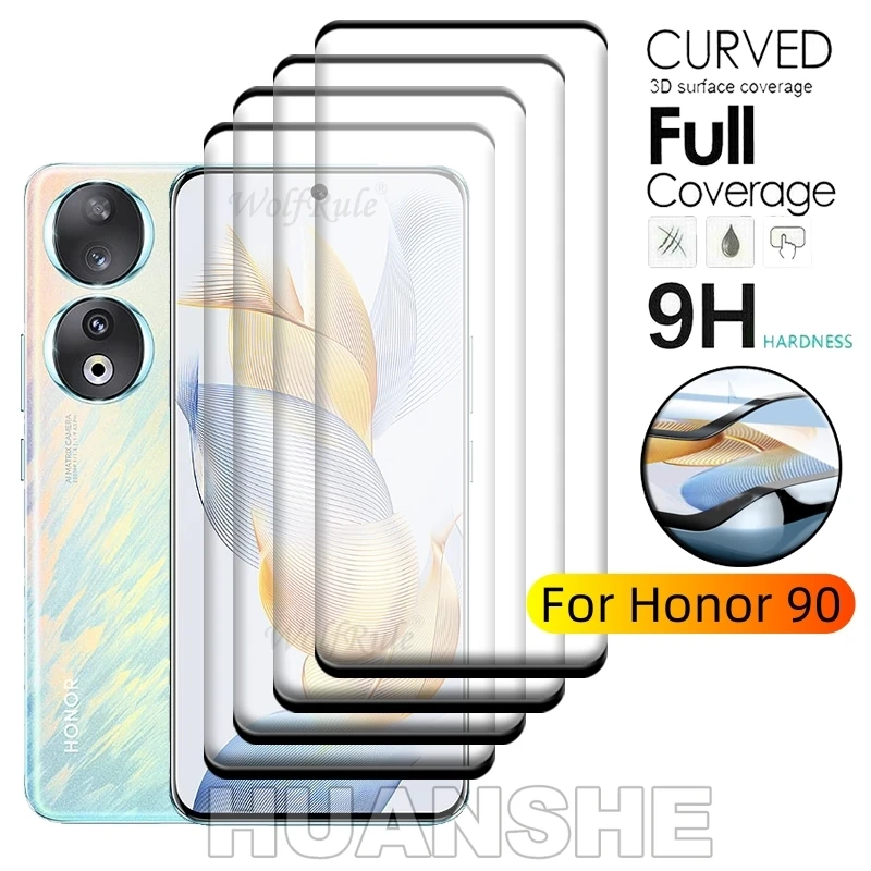 4PCS 9H HD Full Cover Curved Tempered Glass Screen Protector for Huawei Honor 90
4PCS 9H HD Full Cover Curved Tempered Glass Screen Protector for Huawei Honor 90