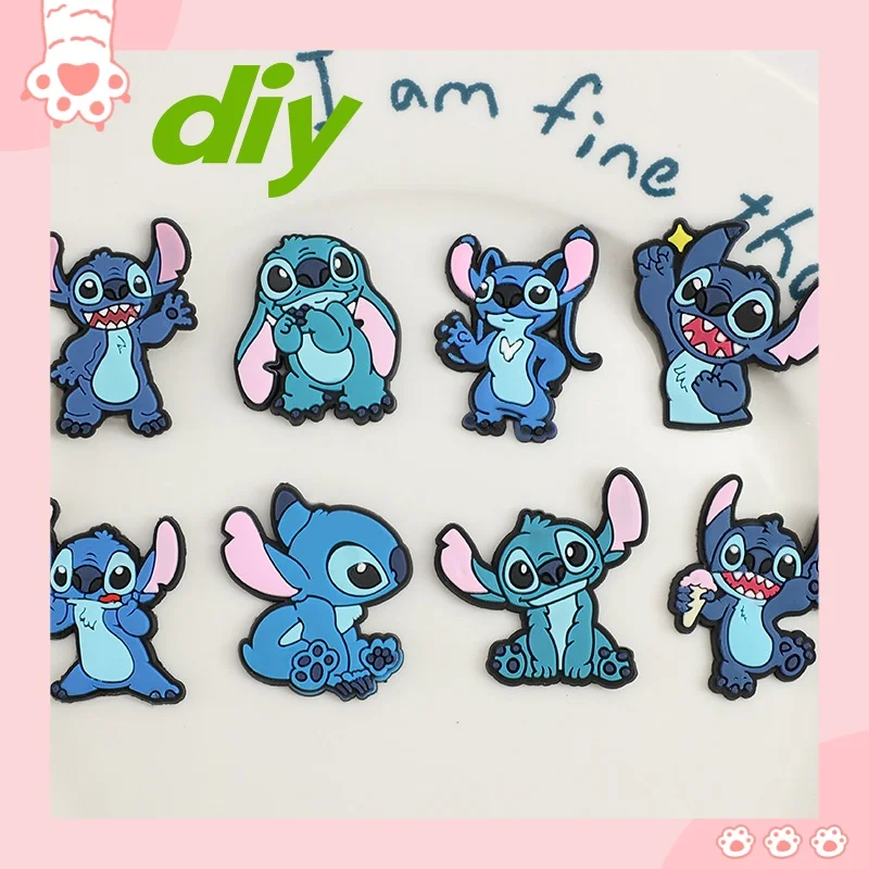 stitch Disney cute stilt diy cartoon PVC soft glue decorative patch hole shoes mobile phone case accessories patch Christmas 
stitch Disney cute stilt diy cartoon PVC soft glue decorative patch hole shoes mobile phone case accessories patch Christmas
