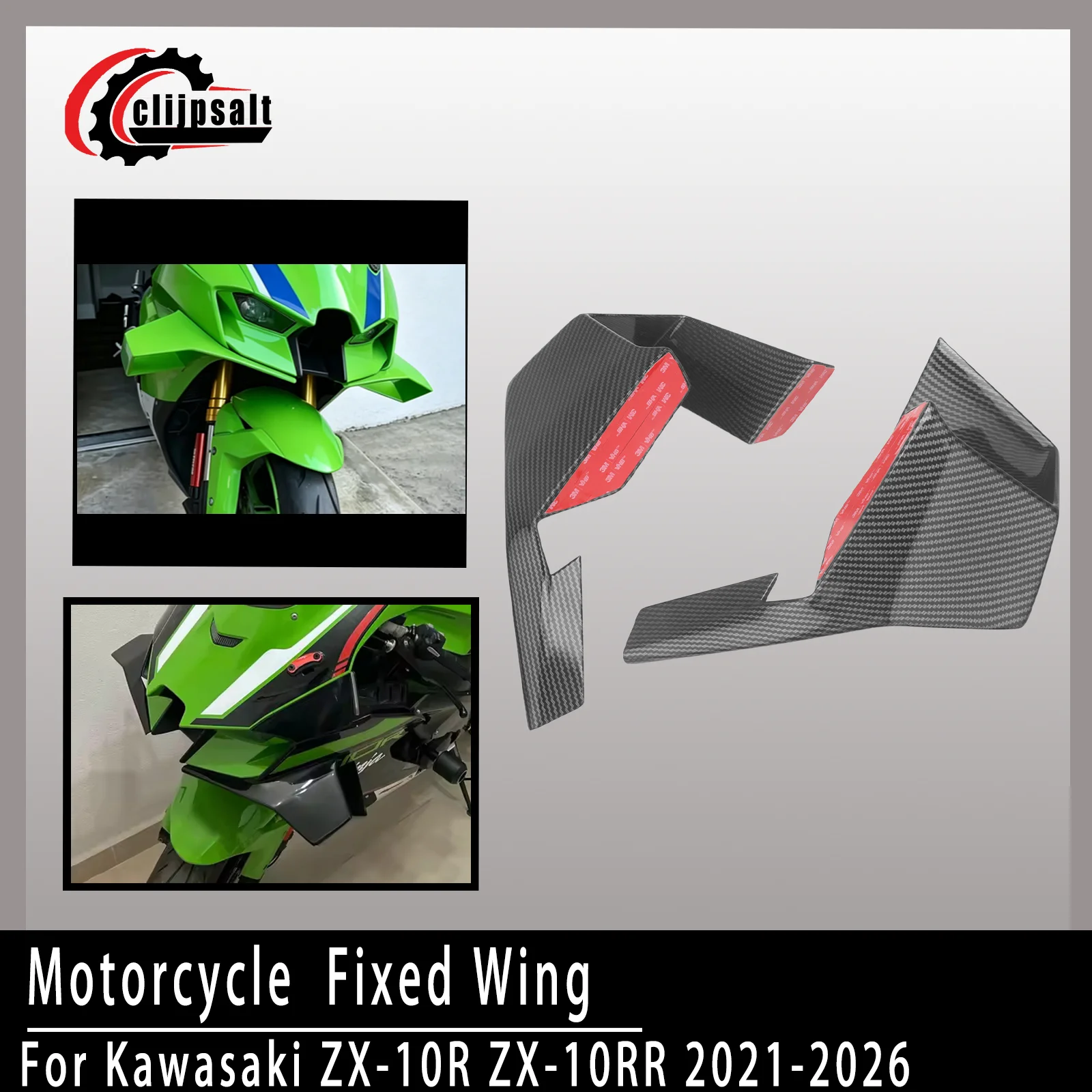 New Motorcycle Fixed Wings, For Kawasaki ZX-10R and ZX-10RR (2021–2026) Wing Spoilers, Aerodynamic Fixed Wings and Fairing Kit
New Motorcycle Fixed Wings, For Kawasaki ZX-10R and ZX-10RR (2021–2026) Wing Spoilers, Aerodynamic Fixed Wings and Fairing Kit