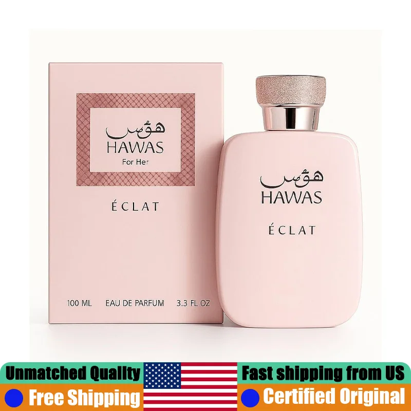 Rasasi Hawas For Her Eclat EDP 3.4 Oz Premium Arabian Perfumes 100 ML Long-Lasting Oriental Floral Pheromones Perfume for Women
Rasasi Hawas For Her Eclat EDP 3.4 Oz Premium Arabian Perfumes 100 ML Long-Lasting Oriental Floral Pheromones Perfume for Women