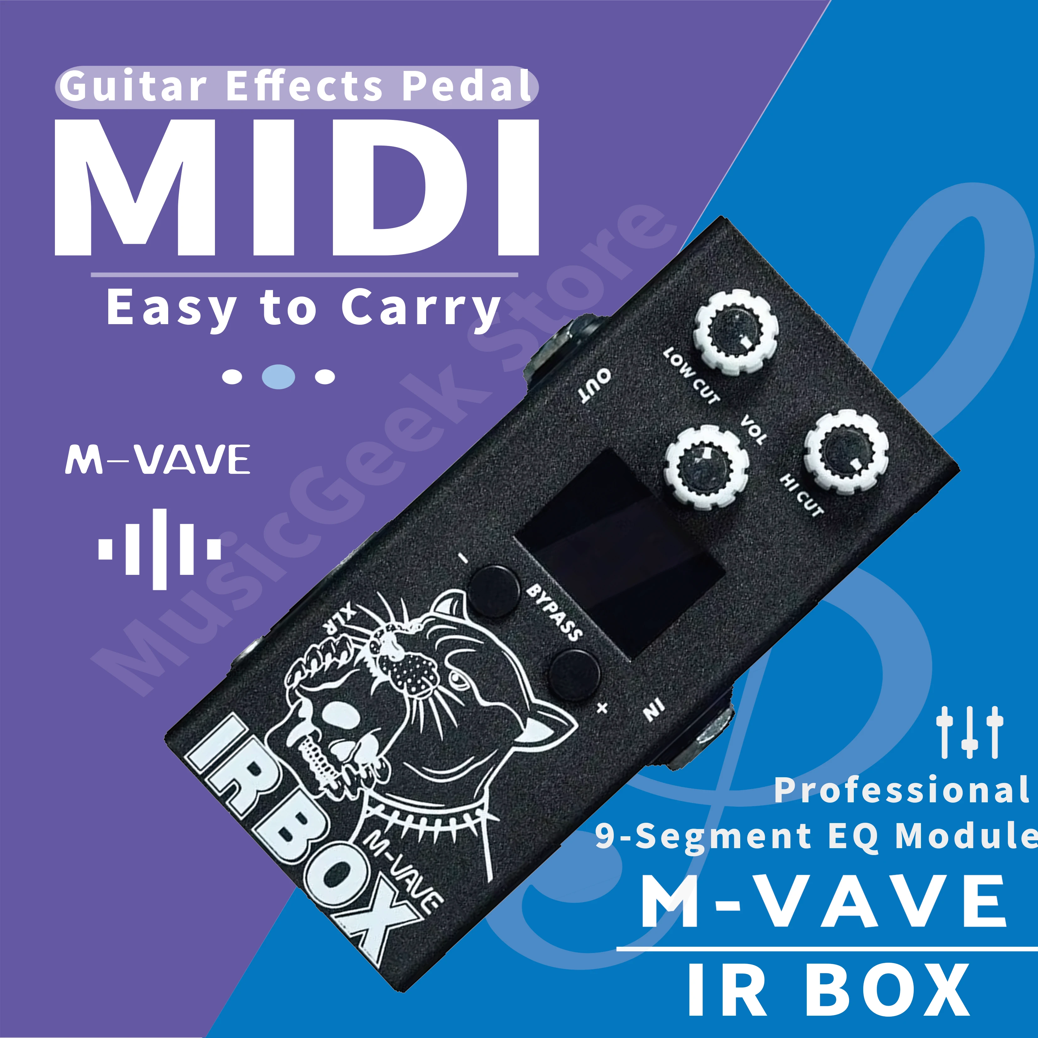 M-VAVE IR BOX Guitar Effects Pedal, Cabinet Simulator + IR Loader, Highly Restored Classic Speaker Sound, Support APP
M-VAVE IR BOX Guitar Effects Pedal, Cabinet Simulator + IR Loader, Highly Restored Classic Speaker Sound, Support APP