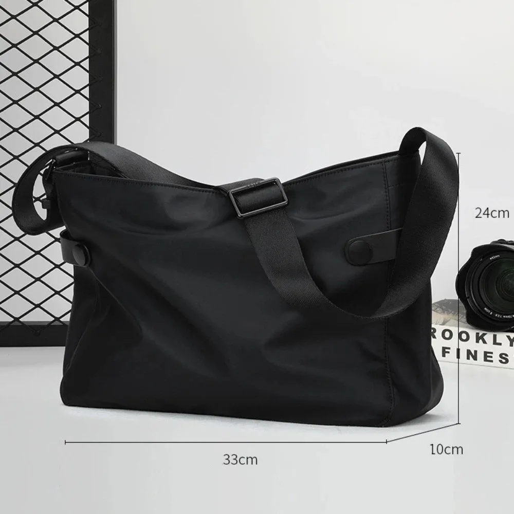 Street Trend Large Capacity Shoulder Bag Adjustable Shoulder Strap Solid Color Messenger Bag Nylon Men's Backpack Men
Street Trend Large Capacity Shoulder Bag Adjustable Shoulder Strap Solid Color Messenger Bag Nylon Men's Backpack Men
