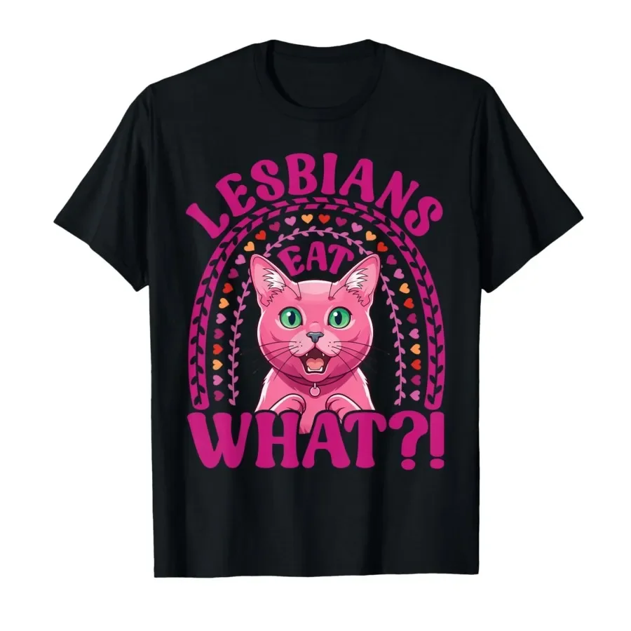 Lesbians Eat What Funny Shocked Korat Cat Pride Meme T-shirt For Men Women 100% Cotton T Shirts Short Sleeve Tops 0413-2
Lesbians Eat What Funny Shocked Korat Cat Pride Meme T-shirt For Men Women 100% Cotton T Shirts Short Sleeve Tops 0413-2