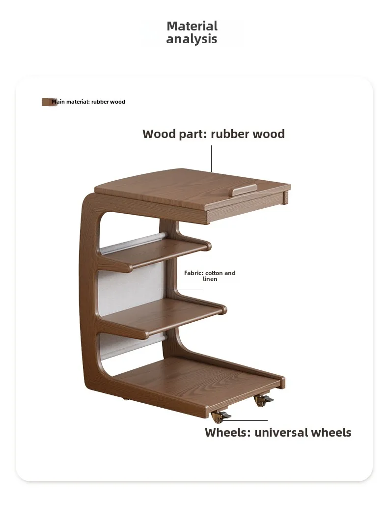 Solid wood sofa edge table removable living room shelves household coffee table small table shelves
Solid wood sofa edge table removable living room shelves household coffee table small table shelves