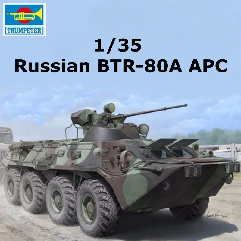 TRUMPETER 1/35 Russian BTR-80A APC Plastic Assembly Puzzle Model
TRUMPETER 1/35 Russian BTR-80A APC Plastic Assembly Puzzle Model