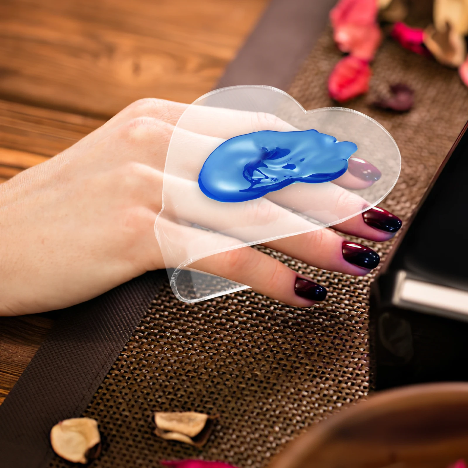 Acrylic Nail Transparent Display Boards for Nail Art Eyeshadow Makeup Mixing Trays Decor DIY Painting H held
Acrylic Nail Transparent Display Boards for Nail Art Eyeshadow Makeup Mixing Trays Decor DIY Painting H held