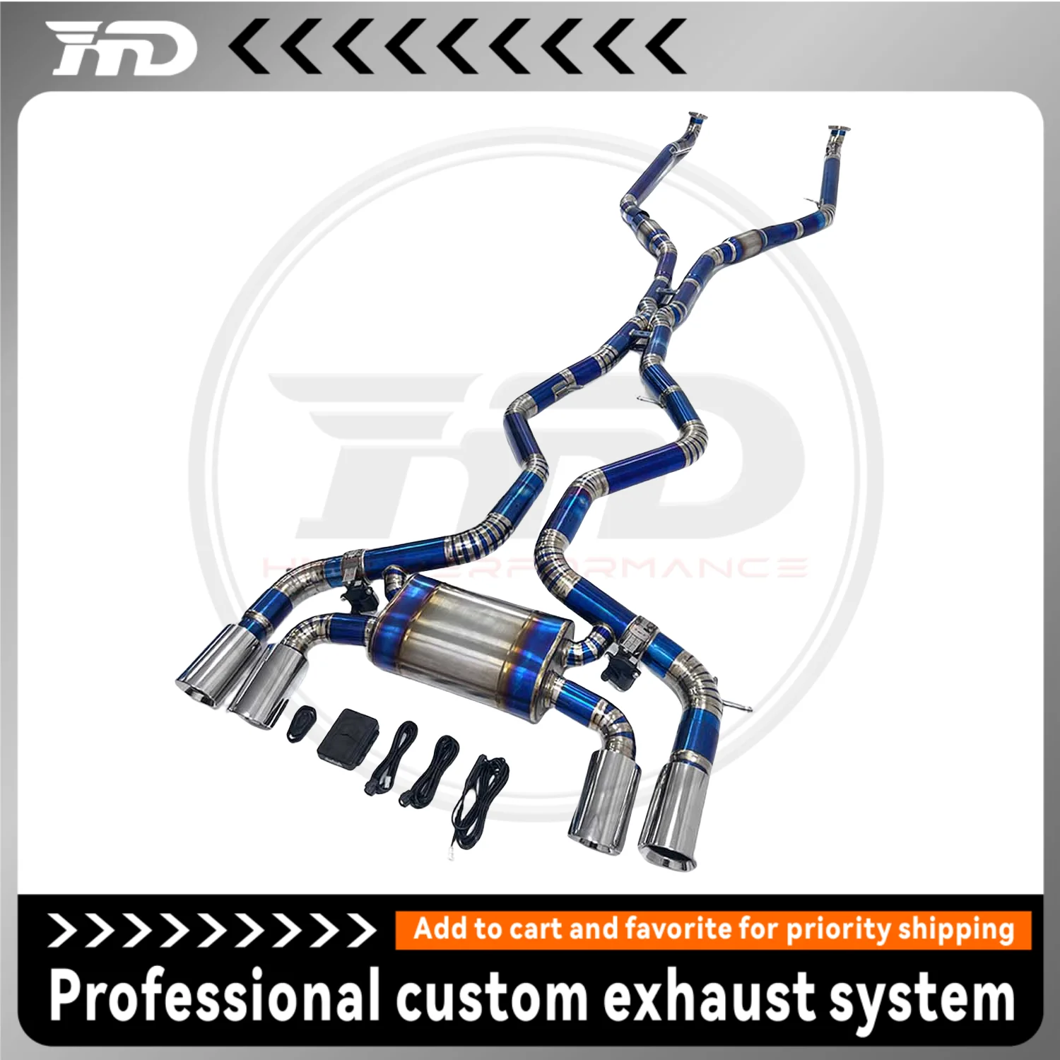 HMD Exhaust System Titanium Alloy Performance Catback for BMW X5M X6M E70 E71 Muffler Electronic Valve Pipe
HMD Exhaust System Titanium Alloy Performance Catback for BMW X5M X6M E70 E71 Muffler Electronic Valve Pipe