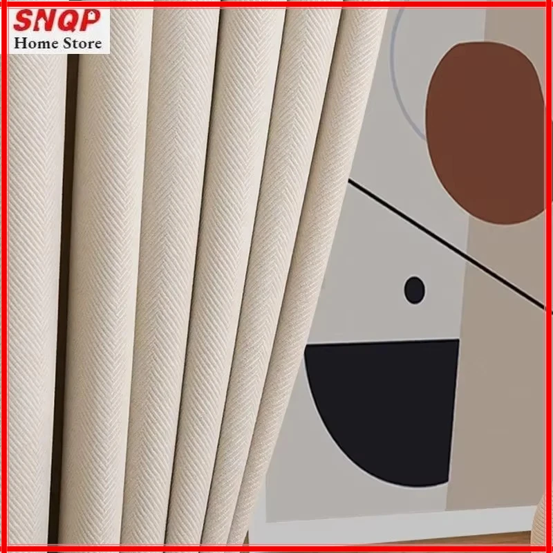 Fashion Cream Herringbone Pattern Luxury Velvet Curtain for Living Room Bedroom Blackout Simple Embossing Window Tulle Elegant
Fashion Cream Herringbone Pattern Luxury Velvet Curtain for Living Room Bedroom Blackout Simple Embossing Window Tulle Elegant