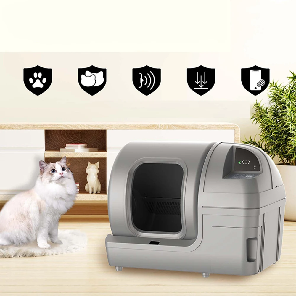 Умный полностью автоматический кошачий туалет MAX, электрическая коробка для кошек, дезодорирующая автоматическая машина для очистки феков и очистки, большой кот
Умный полностью автоматический кошачий туалет MAX, электрическая коробка для кошек, дезодорирующая автоматическая машина для очистки феков и очистки, большой кот