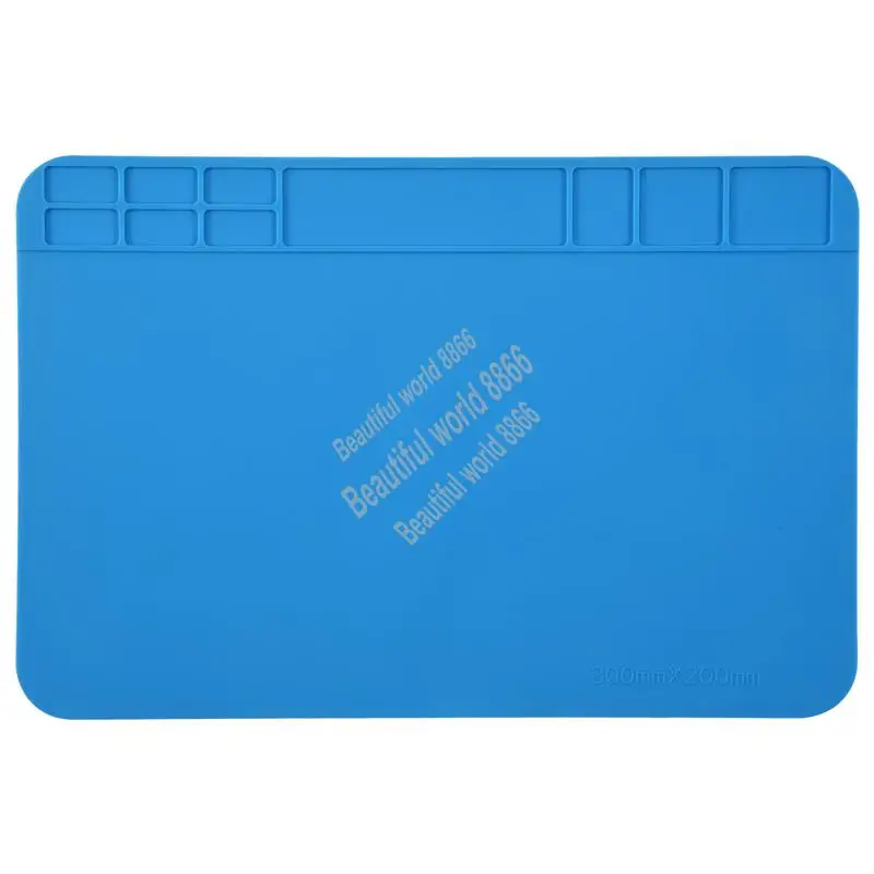 Insulation Silicone Soldering Repair Mat Heat Resistant Work Pad For Mobile Phone PCB BGA Soldering Iron Repair Pad-A86G
Insulation Silicone Soldering Repair Mat Heat Resistant Work Pad For Mobile Phone PCB BGA Soldering Iron Repair Pad-A86G