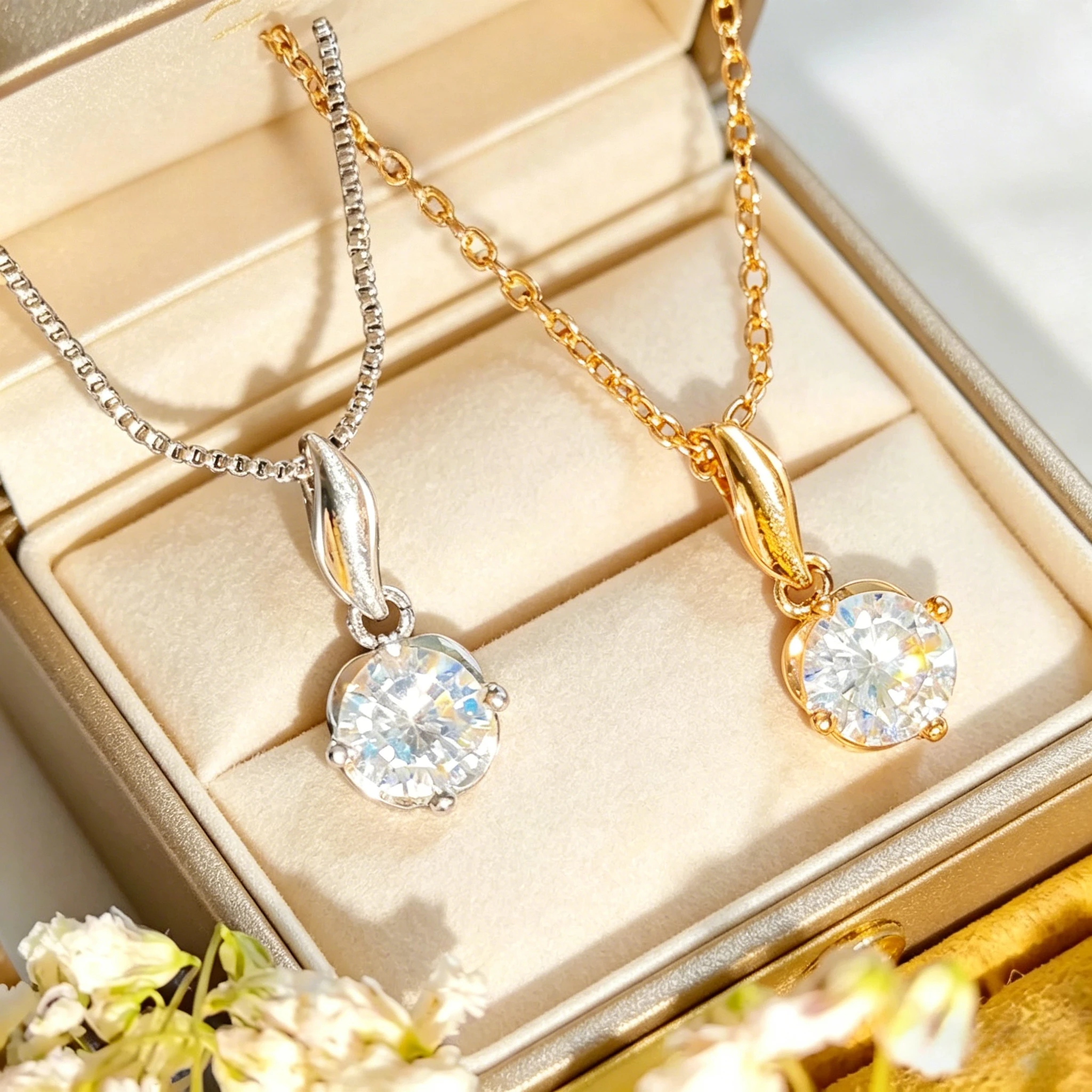 925 Sterling Silver Necklace Heart Shaped Zircons Pendant Ladies Fashion Simple Birthday Anniversary Jewelry Gift
925 Sterling Silver Necklace Heart Shaped Zircons Pendant Ladies Fashion Simple Birthday Anniversary Jewelry Gift