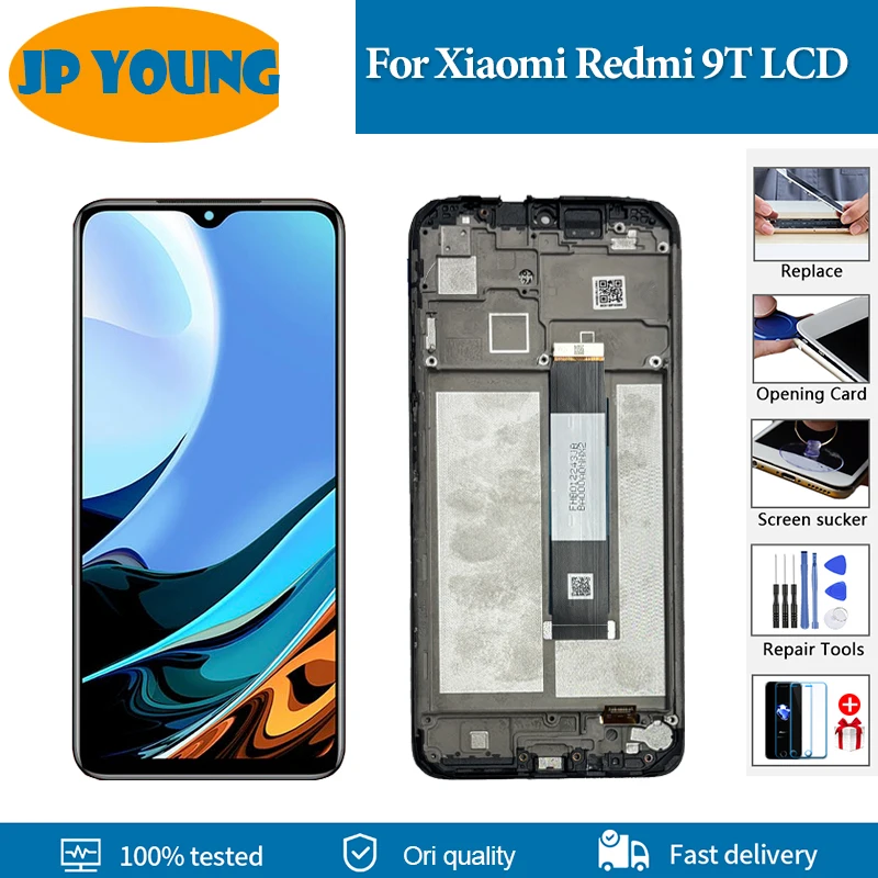 6.53" OLED For Xiaomi Redmi 9T LCD Display Touch Screen Digitizer Assembly With Frame J19S M2010J19SG M2010J19SY Screen Replace
6.53" OLED For Xiaomi Redmi 9T LCD Display Touch Screen Digitizer Assembly With Frame J19S M2010J19SG M2010J19SY Screen Replace