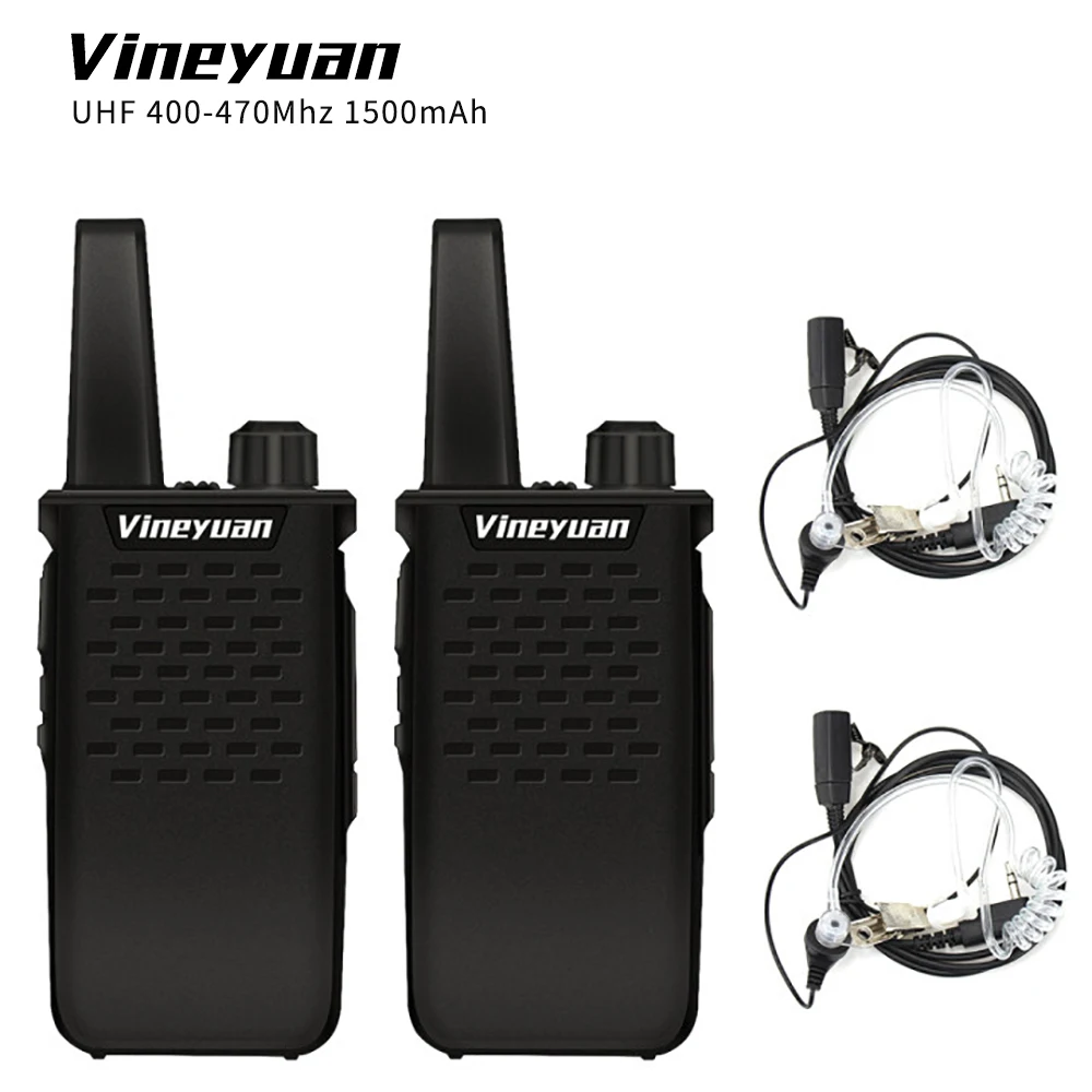 2PCS Vineyuan The Latest Style MiNi 16 Professional FM Transceiver Super Output Super Penetration 3W 400-470MHz FM Walkie-Talkie
2PCS Vineyuan The Latest Style MiNi 16 Professional FM Transceiver Super Output Super Penetration 3W 400-470MHz FM Walkie-Talkie