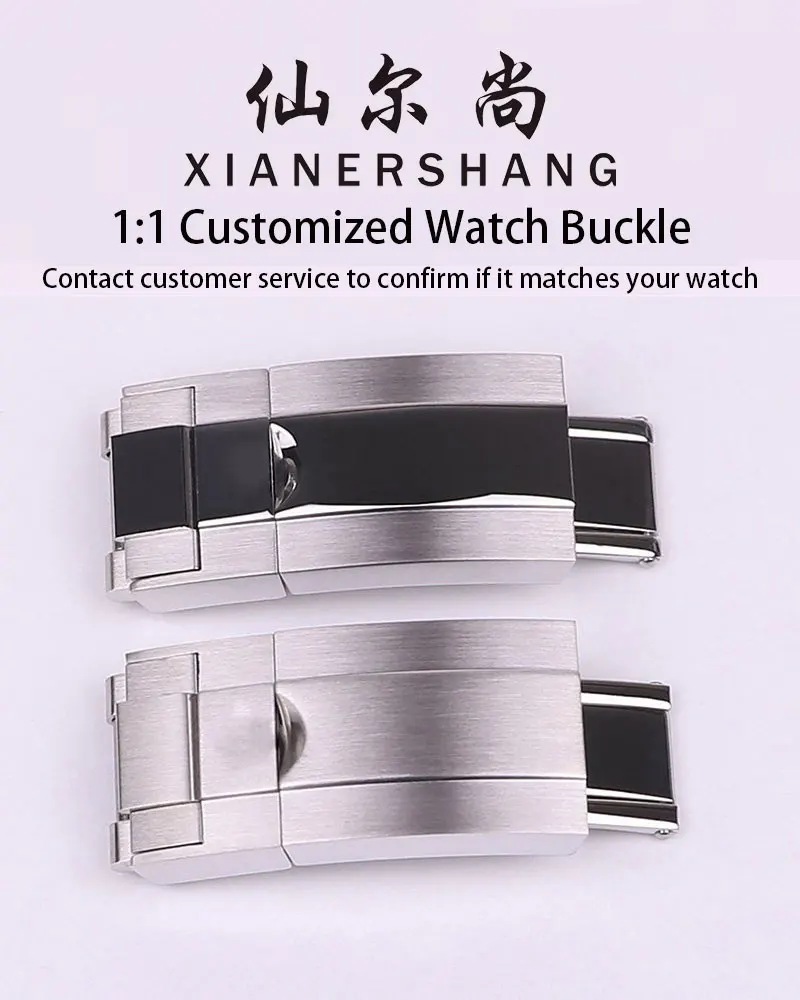 Застежка для часов XIANERSHANG Custom R-olex Yacht Master, 16x9 мм, из нержавеющей стали 316L, с полировкой и матовой отделкой, аксессуар для часов
Застежка для часов XIANERSHANG Custom R-olex Yacht Master, 16x9 мм, из нержавеющей стали 316L, с полировкой и матовой отделкой, аксессуар для часов