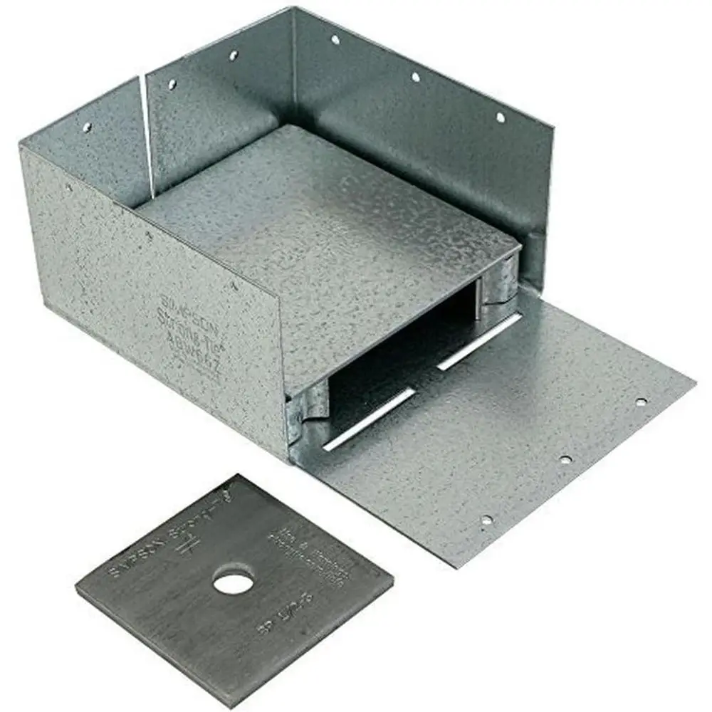 Galvanized 12-Gauge 6x6 Adjustable Post Base, 10-Pack
Galvanized 12-Gauge 6x6 Adjustable Post Base, 10-Pack