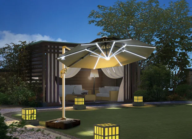 Outdoor Patio Beach Garden Parasol Commercial Large Roman Umbrella Light Strip Umbrella odern Cantilever Umbrella
Outdoor Patio Beach Garden Parasol Commercial Large Roman Umbrella Light Strip Umbrella odern Cantilever Umbrella