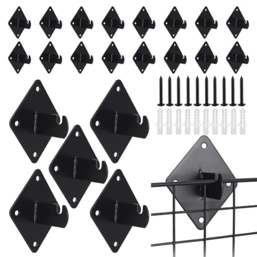 30 Pcs Mount s with Screws Metal Grid Panel Wall Mounting Grid Wall Accessory Suitable for Warehouse Offices Cloakroom and Reta
30 Pcs Mount s with Screws Metal Grid Panel Wall Mounting Grid Wall Accessory Suitable for Warehouse Offices Cloakroom and Reta